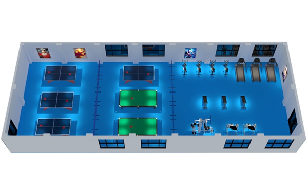 200平方健身房配置方案-广西od.com体育体育健身器材有限公司
