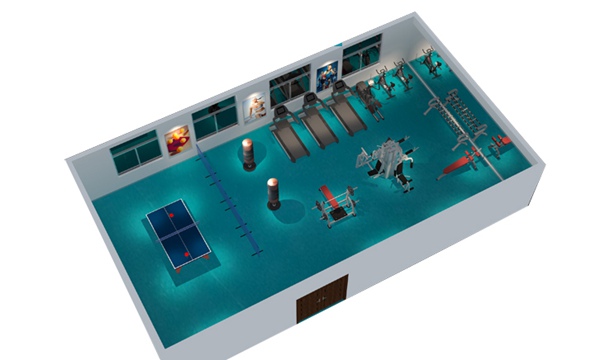 150平方健身房配置方案-广西od.com体育体育健身器材有限公司