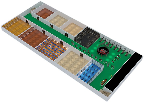 1800平方健身房配置方案-广西od.com体育体育健身器材有限公司