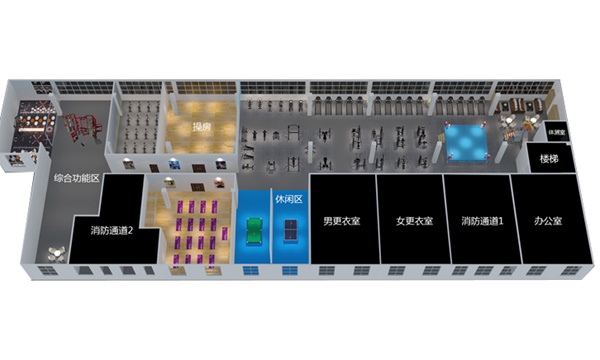 2000平方健身房配置方案-广西od.com体育体育健身器材有限公司