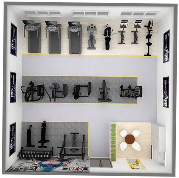 100平方健身房配置方案-广西od.com体育体育健身器材有限公司