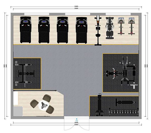 80平方健身房配置方案-广西od.com体育体育健身器材有限公司