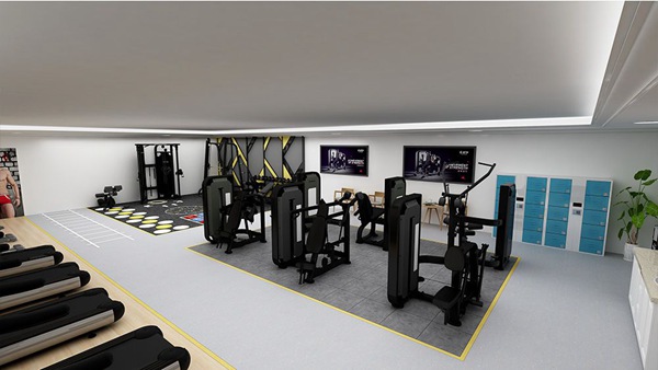 120平方健身房配置方案-广西od.com体育体育健身器材有限公司